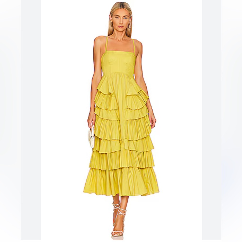 Ulla Johnson Avery Gown in Limonite Size 4 NWT
